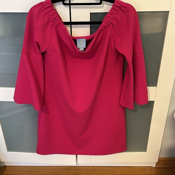 Cece pink fuchsia off the shoulder dress - Picture 2 of 10